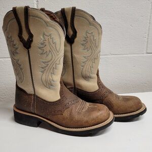 Ariat Fatbaby Earth Bone Crackle Boots